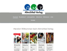 Tablet Screenshot of amt-verlag.de